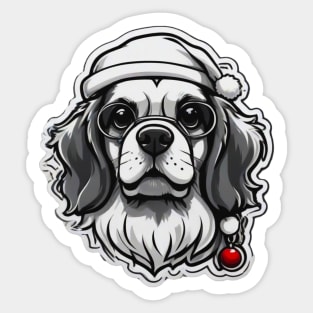 Santa puppy Sticker